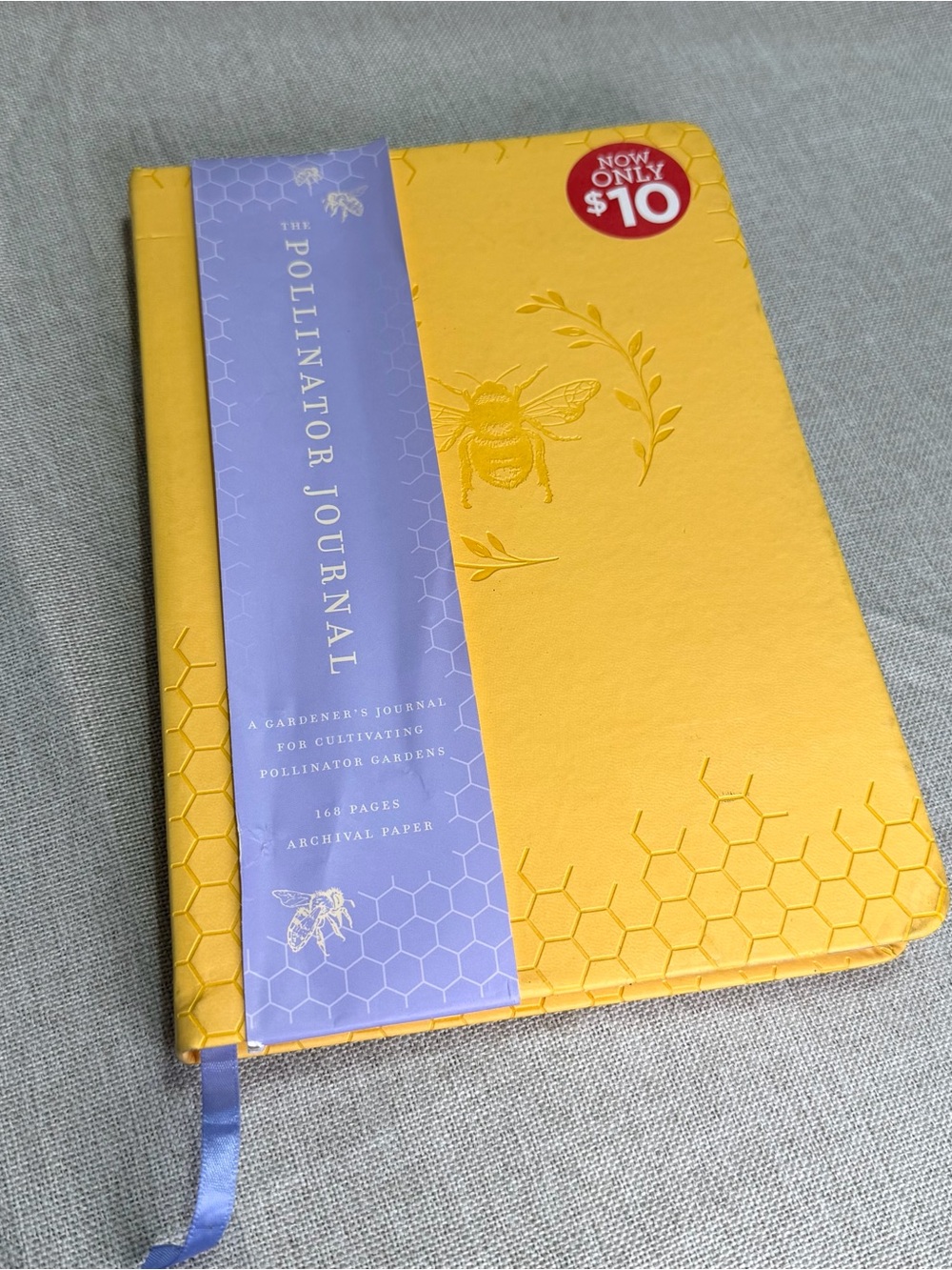 Pollinator Journal - Yellow Hardcover Notebook
